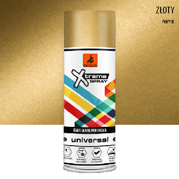 Emalia uniwersalna w aerozolu złoty 400ml Dragon