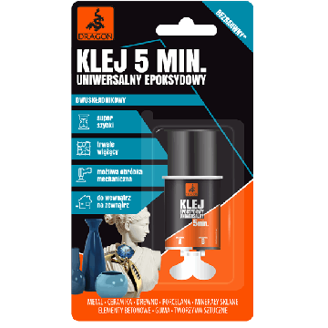 Klej epoksydowy uniwersalny 5 min. Dragon