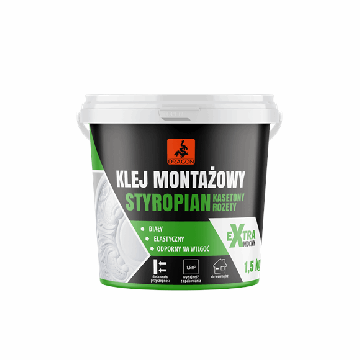 Klej montażowy styropian - kasetony - rozety 1,5kg